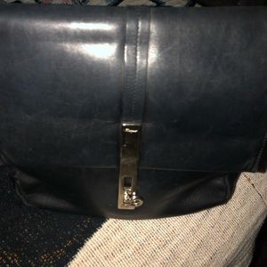 Black leather purse /designer Salvatore Ferragamo